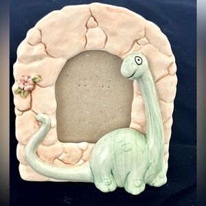 Vintage 1987 Terragrafics Design By Cara Marks Hand Painted Dinosaur Picture